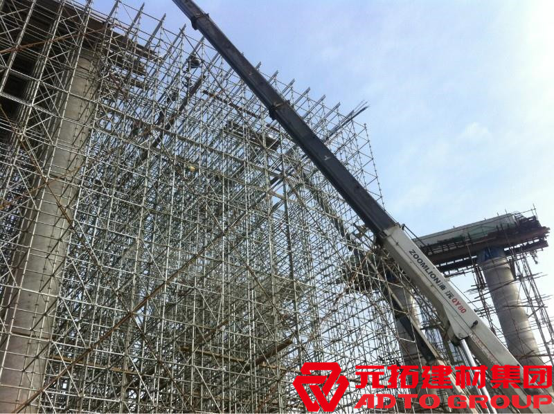 盤扣腳手架是什么材料，盤扣架多少米一噸？