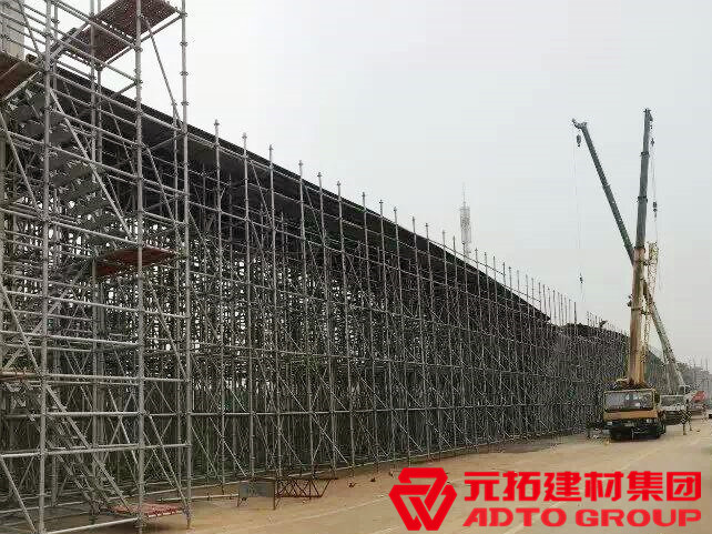 長(zhǎng)沙磁懸浮工程項(xiàng)目使用元拓盤(pán)扣架